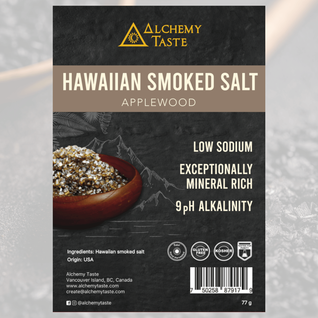 Alchemy Taste Smoked Applewood Hawaiian Sea Salt (77g) - Lifestyle Markets