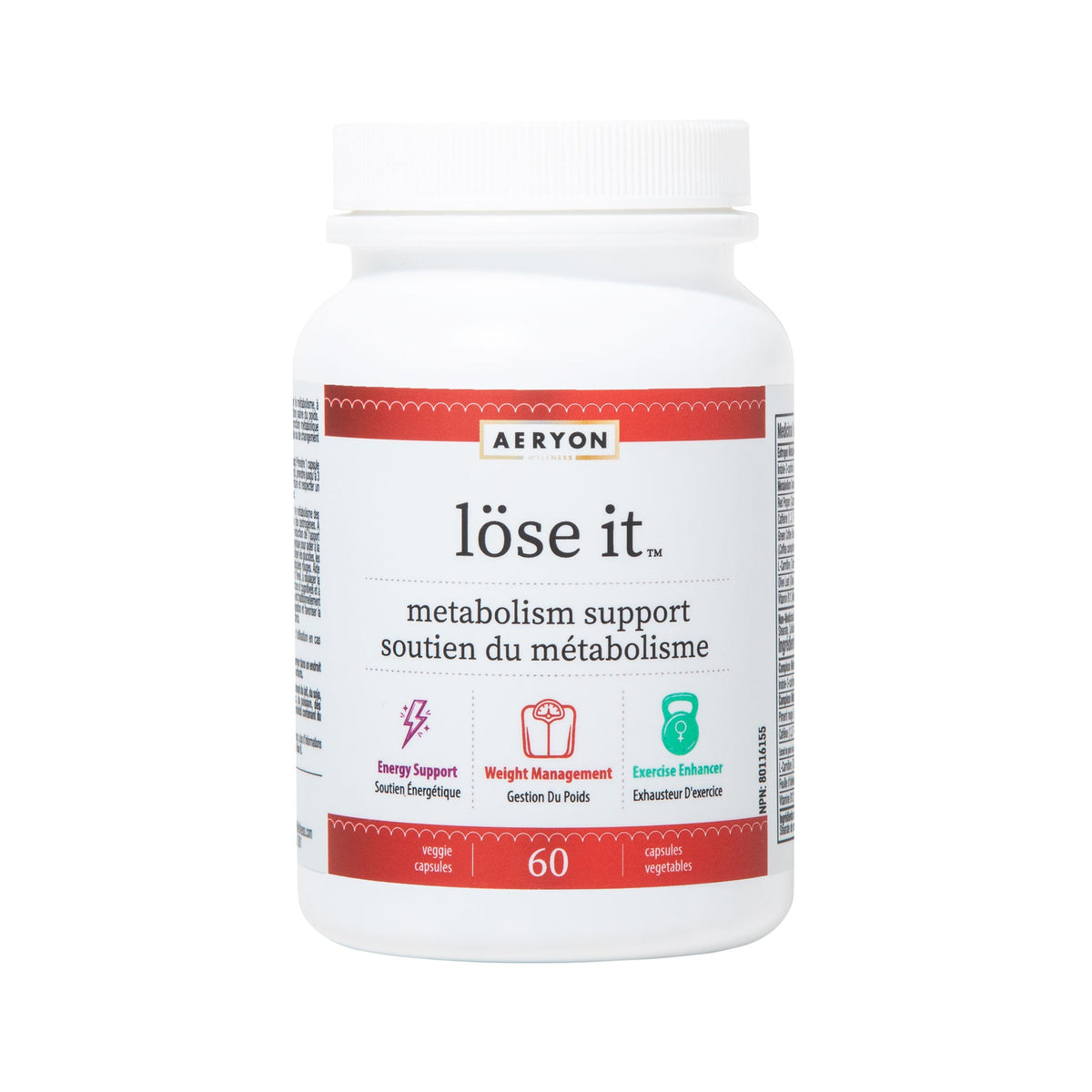 Aeryon Wellness Lose It Metabolism  Support (60 vcaps)