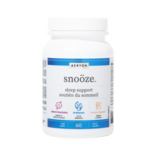 Aeryon snooze sleep support supplement bottle on a white background