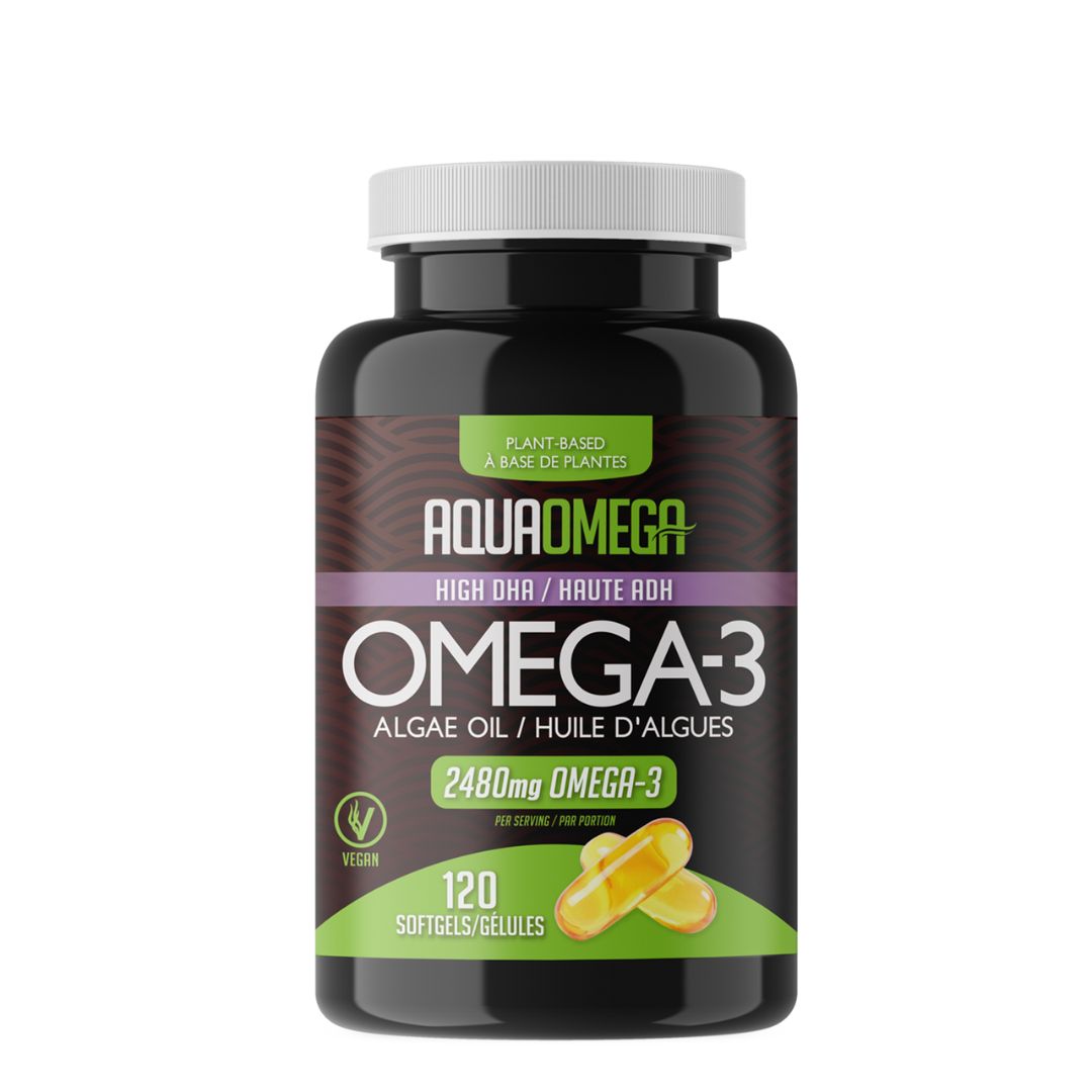 AquaOmega Omega-3 Algae Oil (120 sgels) - Lifestyle Markets