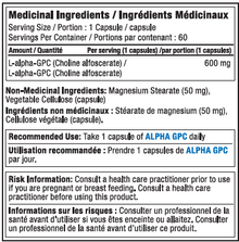 Alora Alpha GPC (60 VCaps)