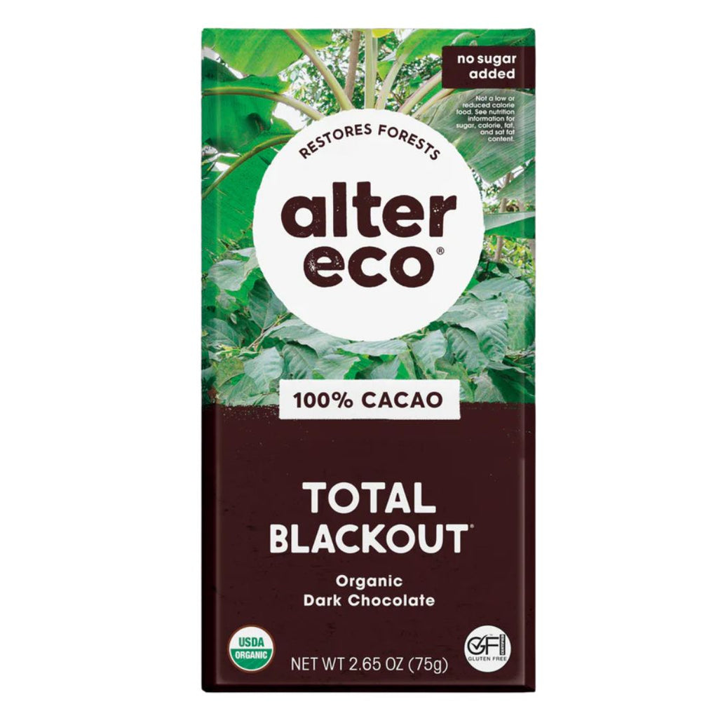 Alter Eco Organic Dark Chocolate Total Blackout (75g)