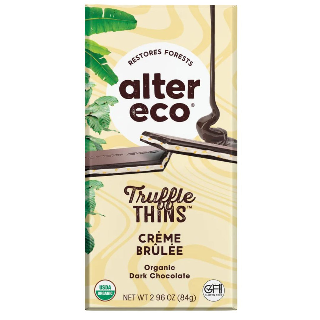 Alter Eco Truffle Thins Creme Brulee (84g)