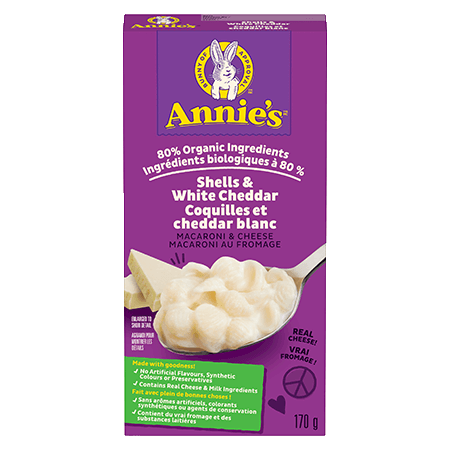 Annie's Homegrown Shells & White Cheddar (170g)