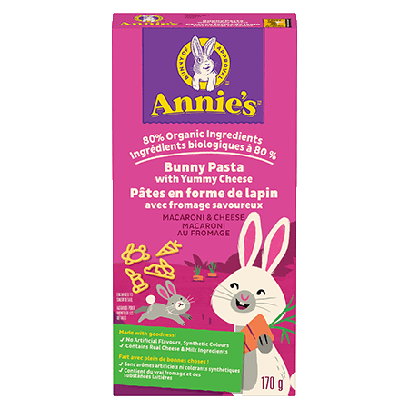 Annie's Homegrown Bunny Pasta with Yummy Cheese (170g)