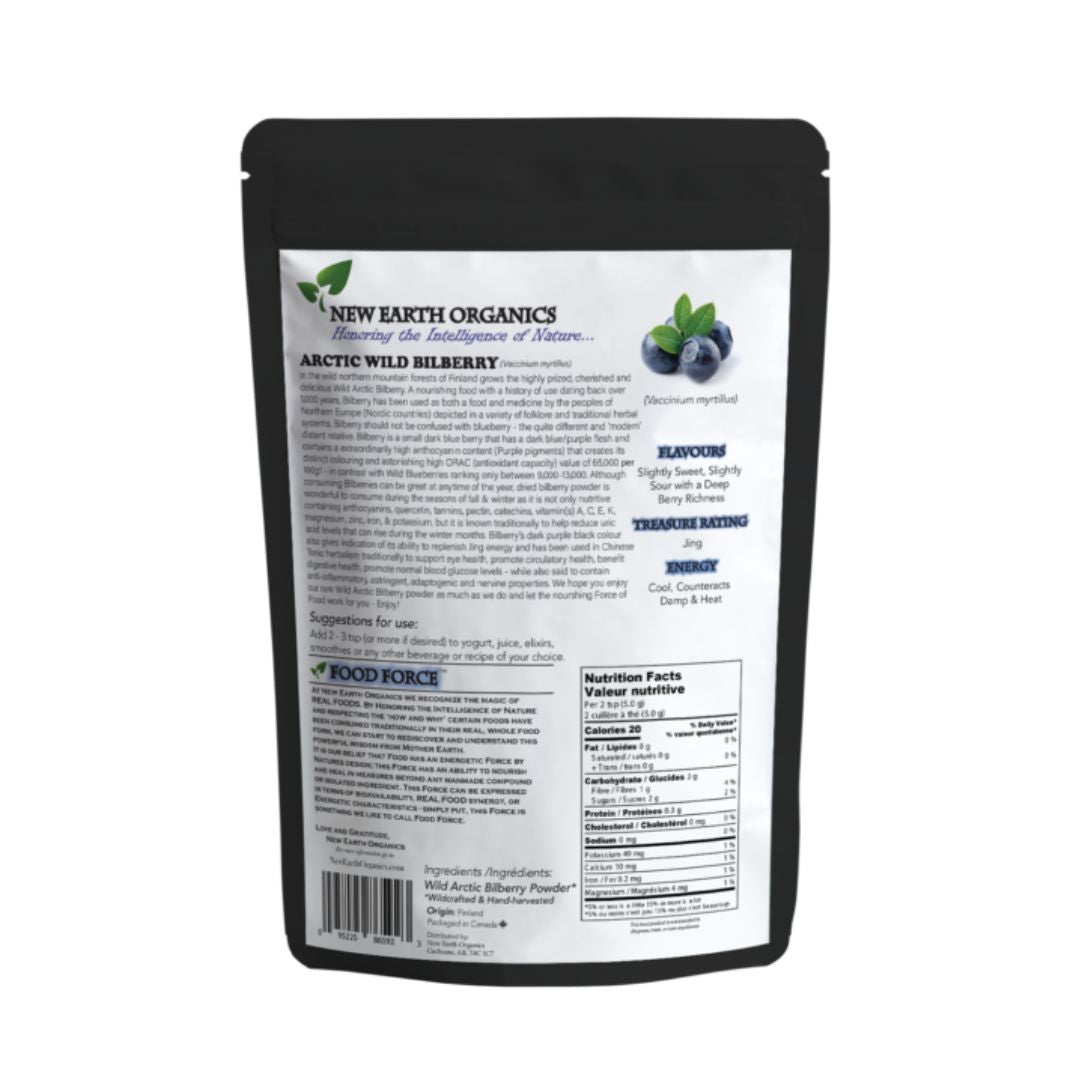 New Earth Organics Wild Arctic Bilberry (150g) - Lifestyle Markets
