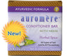Auromère Ayurvedic Formula conditioner bar with neem packaging on a white background