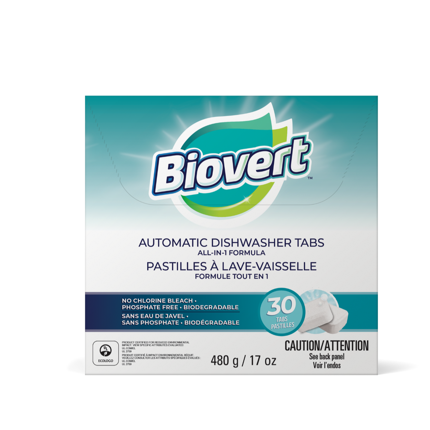 Biovert Automatic Dishwashing Tabs (480g)