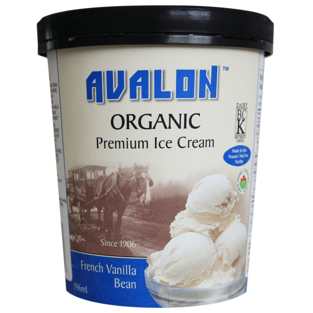 Avalon Organic Ice Cream - French Vanilla (946ml) - Lifestyle Markets