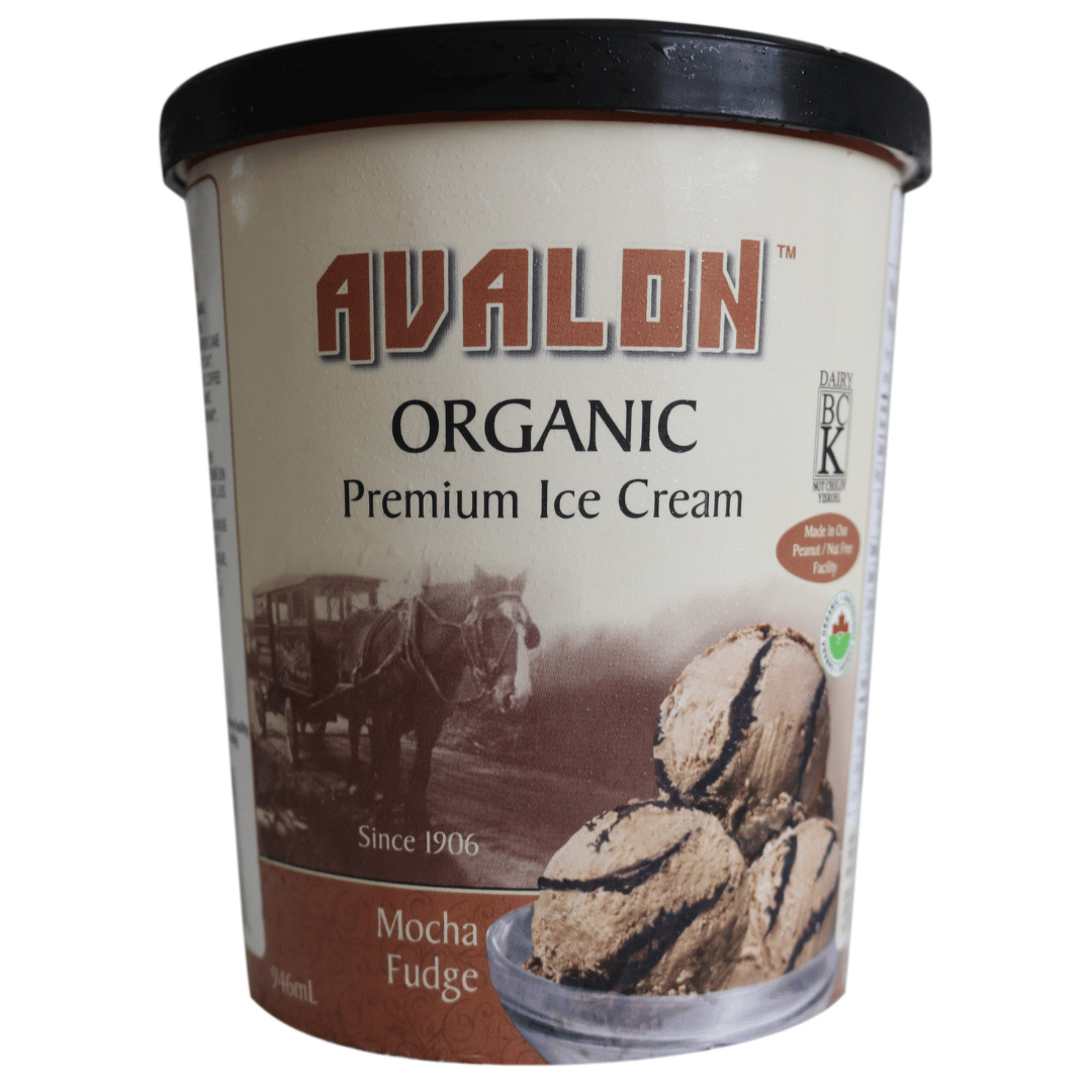 Avalon Organic Ice Cream - Mocha Fudge (946ml) - Lifestyle Markets
