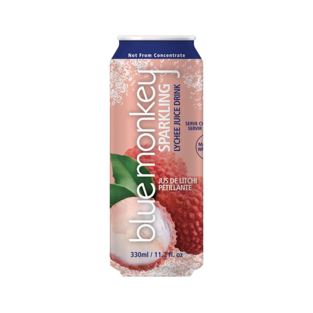 Blue Monkey Sparkling Lychee Juice (330ml) - Lifestyle Markets