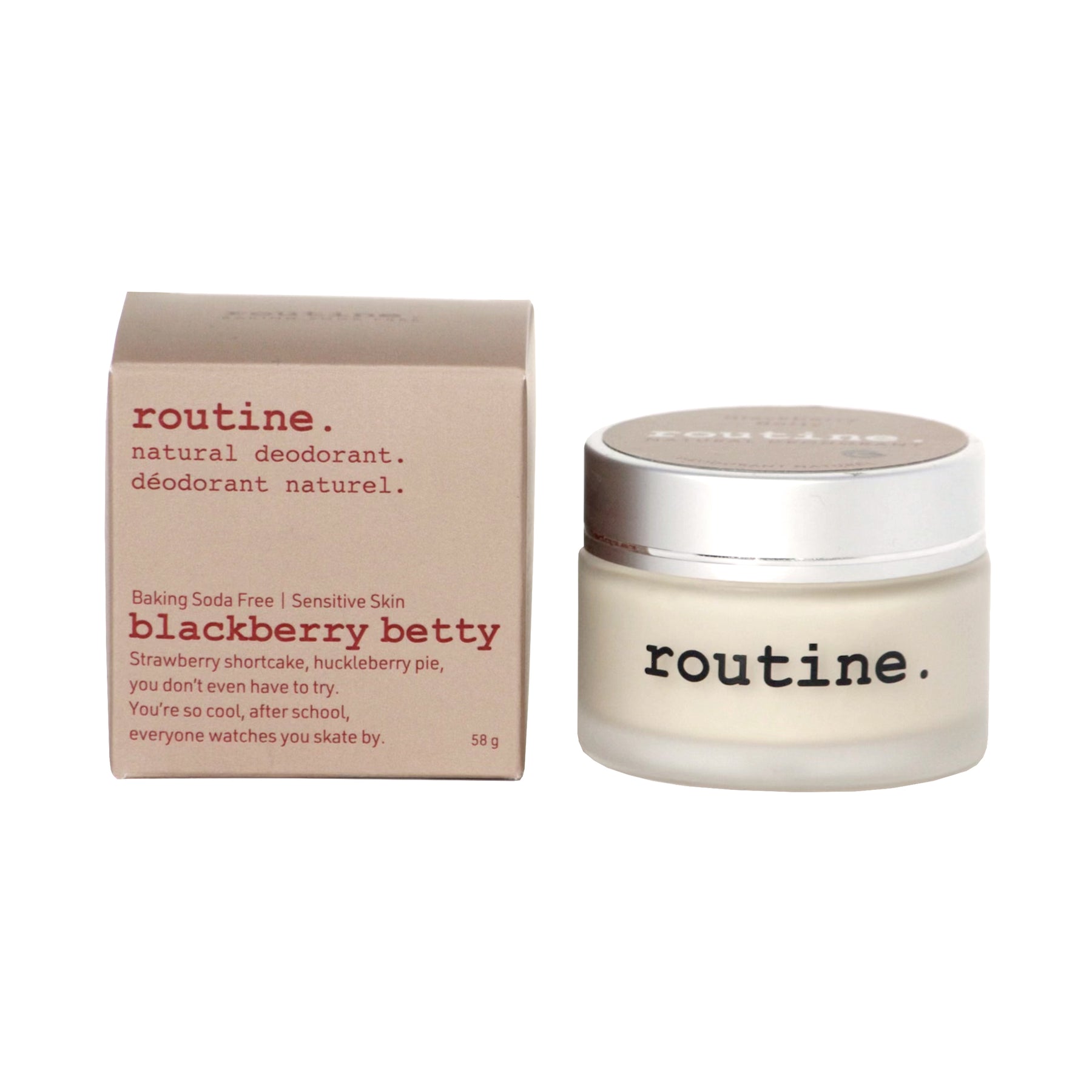 Routine Natural Deodorant - Blackberry Betty Baking Soda Free (58g) - Lifestyle Markets