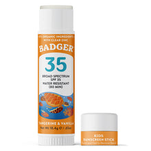 Badger SPF 35 Clear Zinc Kids Face Stick (18g)