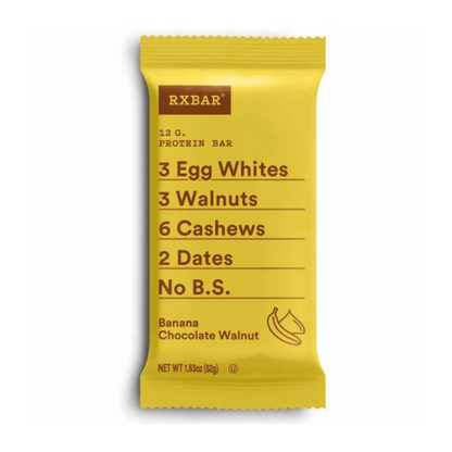 Rxbar Banana Chocolate Walnut Protein Bar (52g) - Lifestyle Markets