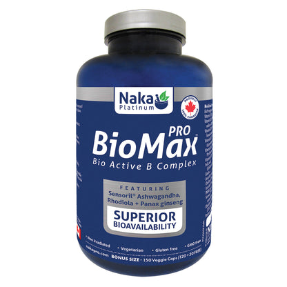 Naka BioMax Bioactive B Complex (150 VCaps)