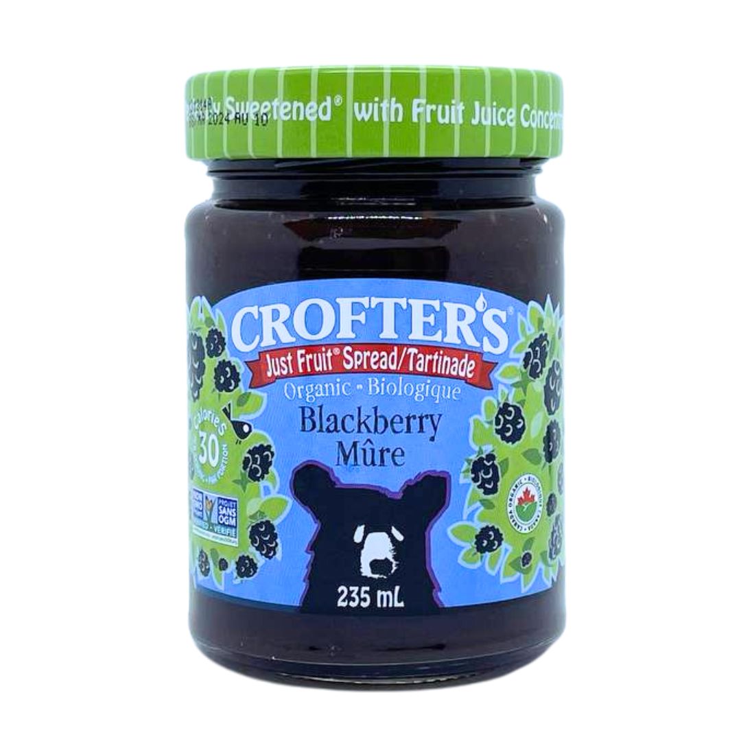 Crofter's Organic Just Fruit Spread - Blackberry (235ml) - Lifestyle Markets