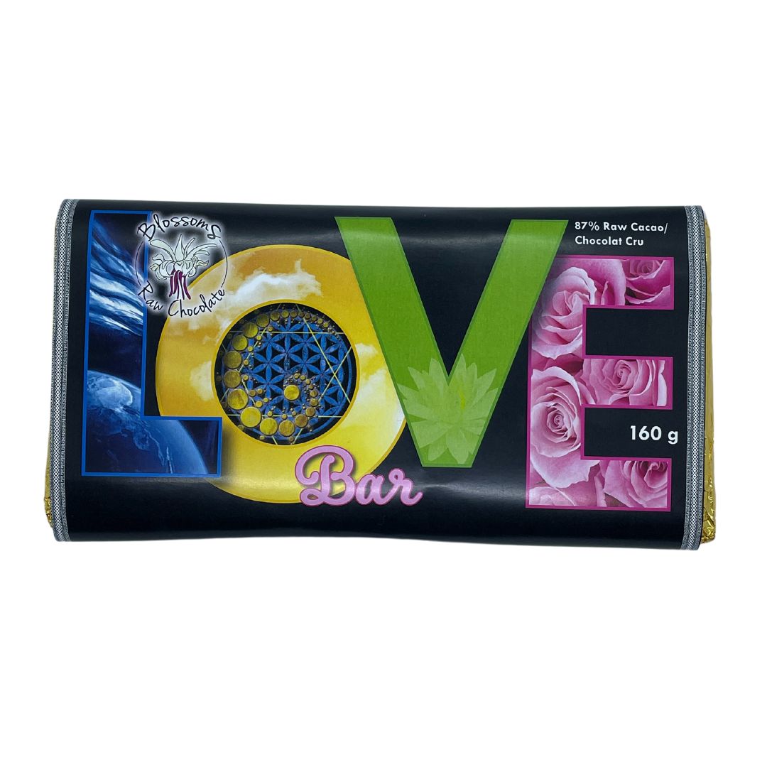 Blossoms Raw Chocolate Love Bar (160g) - Lifestyle Markets