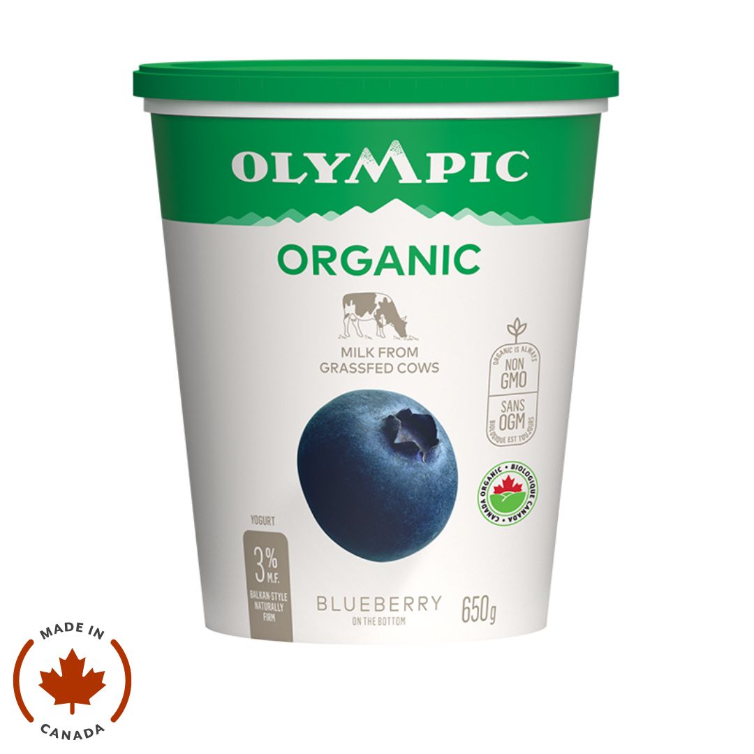Olympic Organic Yogurt - Blueberry (650g) - Lifestyle Markets