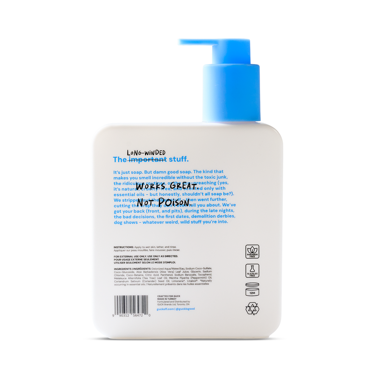 Guck Body Wash - Peppermint (400ml)
