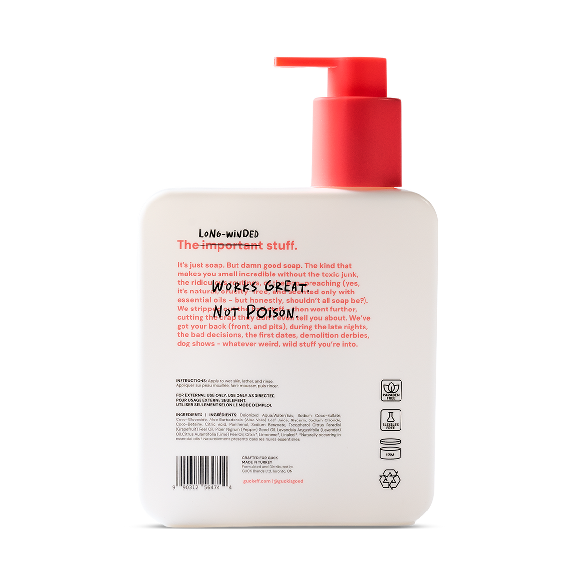 Guck Body Wash - Grapefruit (400ml)