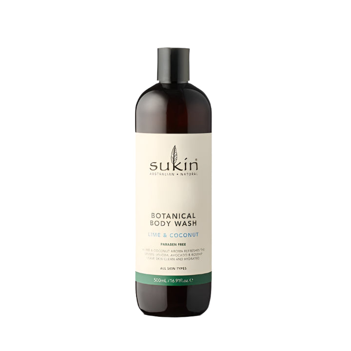 Sukin Botanical Body Wash Lime & Coconut (500ml) - Lifestyle Markets