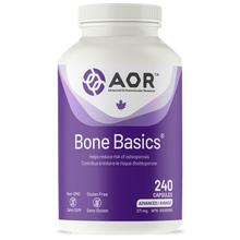 AOR Bone Basics supplement bottle on a white background
