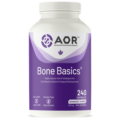 AOR Bone Basics supplement bottle on a white background
