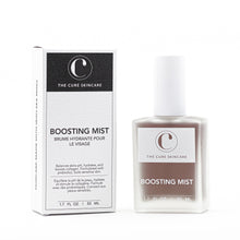The Cure Skincare Boosting Mist packaging on a white background