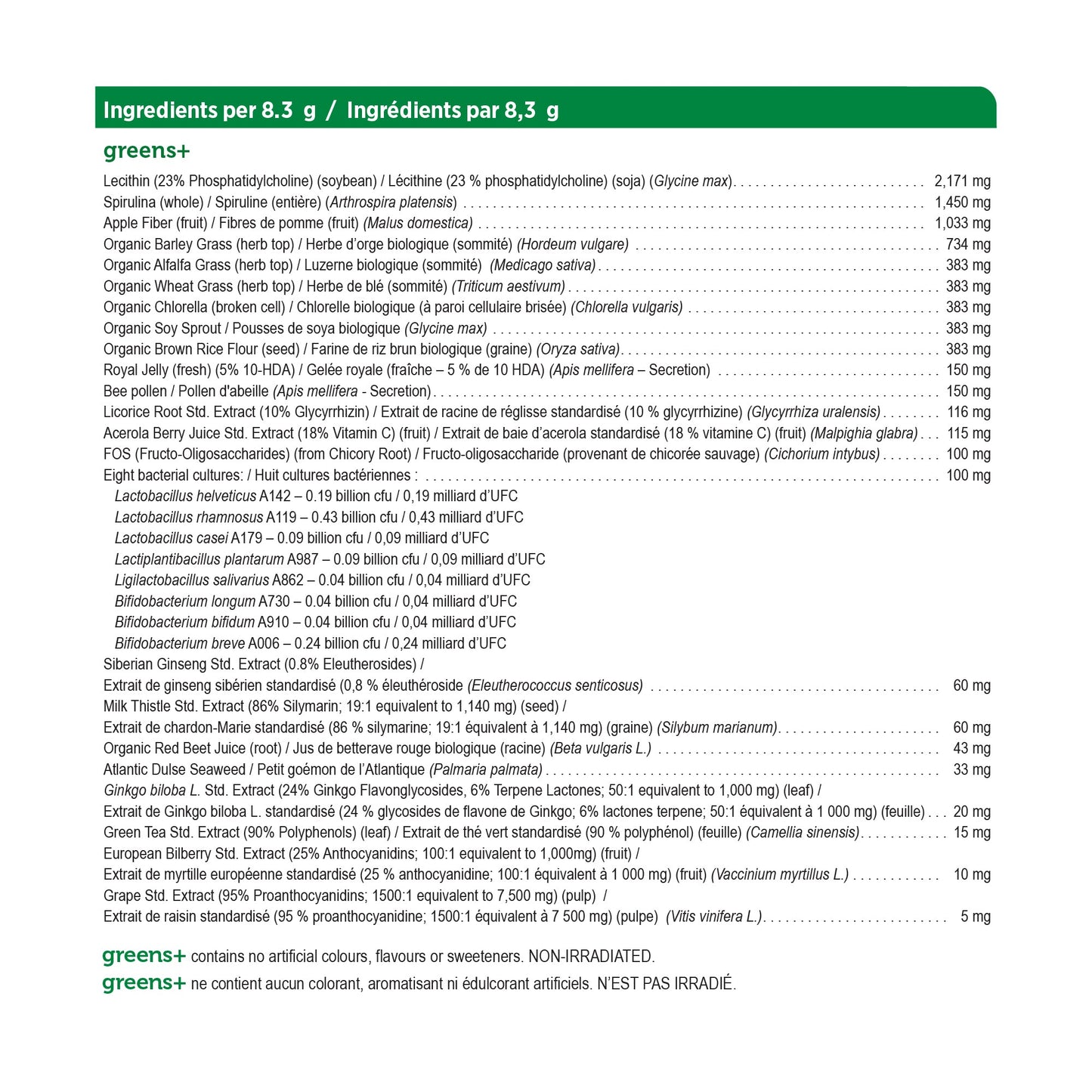 Genuine Health Greens+ - Natural Unsweetened (415g)