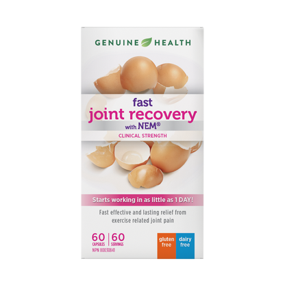 Genuine Health Fast Joint Recovery with NEM (60 Caps)
