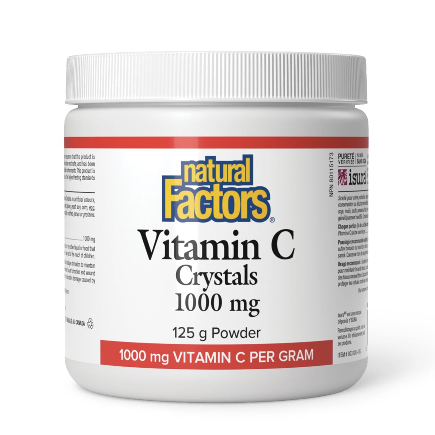 Natural Factors Vitamin C Crystals (Ascorbic Acid Powder)