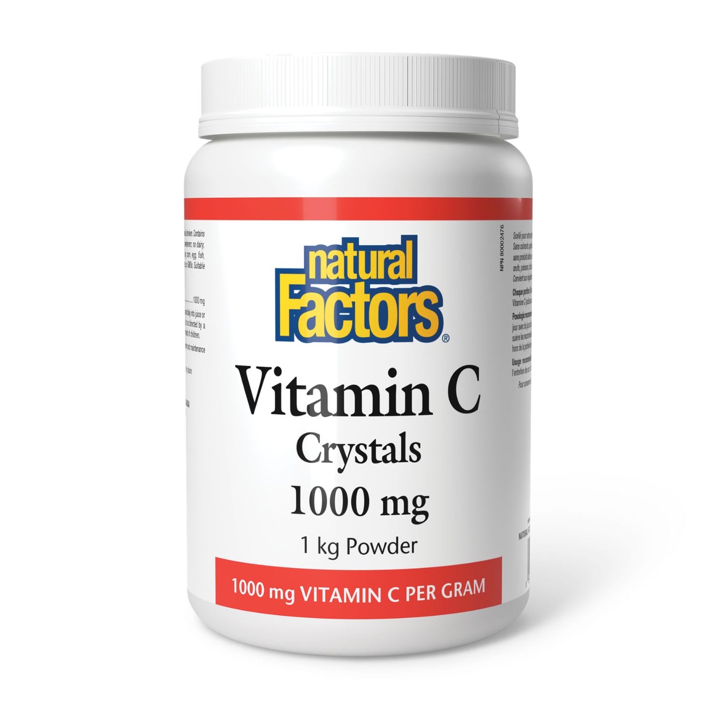 Natural Factors Vitamin C Crystals (Ascorbic Acid Powder)