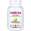 New Roots Herbal Candida Stop supplement bottle on a white background