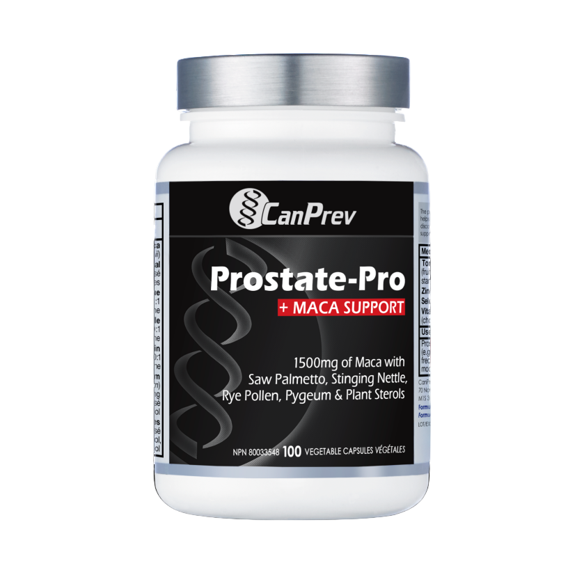 CanPrev Prostate-Pro supplement bottle on a white background