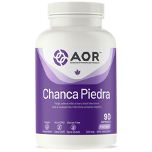 AOR Chanca Piedra supplement bottle on a white background