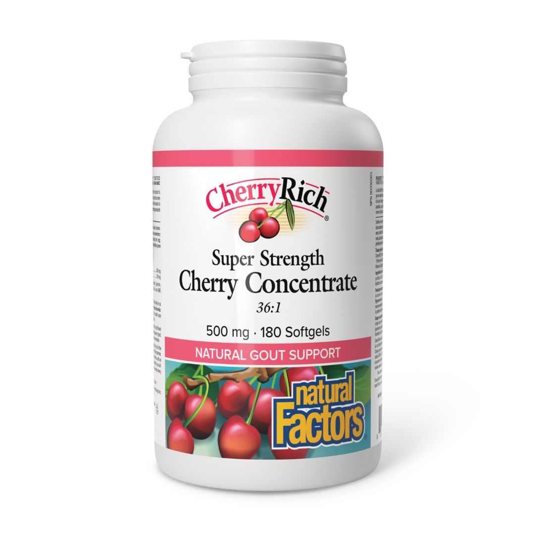 Natural Factors Cherryrich Super Strength Concentrate (500 mg) - Lifestyle Markets