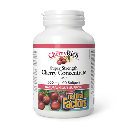 Natural Factors Cherryrich Super Strength Concentrate (500 mg) - Lifestyle Markets