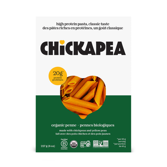 Chickapea Organic Chickpea & Yellow Peas Penne (227g) - Lifestyle Markets