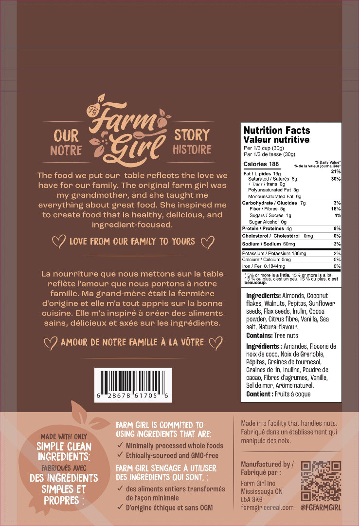 Farm Girl Granola Chocolate (300g) - Lifestyle Markets