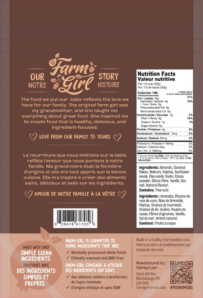 Farm Girl Granola Chocolate (300g) - Lifestyle Markets