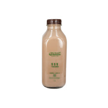 Glass bottle of chocolate milk 1L size