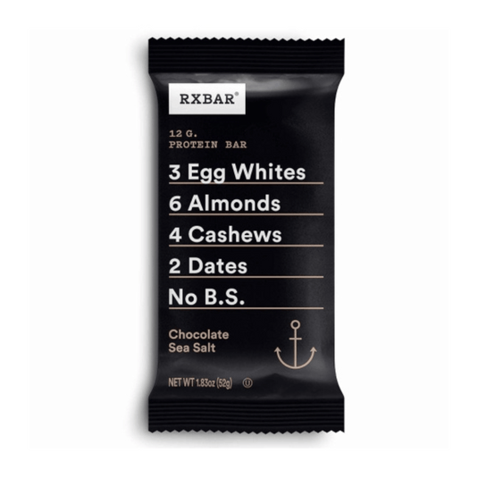 Rxbar Chocolate Sea Salt Protein Bar (52g) - Lifestyle Markets