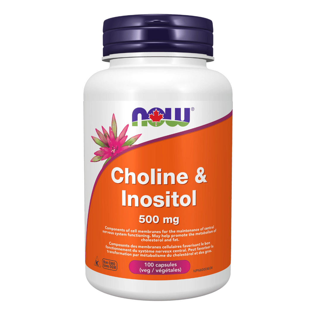 Now Choline & Inositol (500mg) (100 VCaps) - Lifestyle Markets