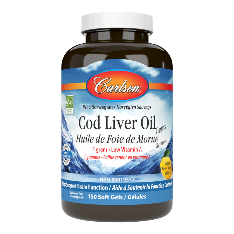 Carlson Cod Liver Oil Gems (150 Sgels)
