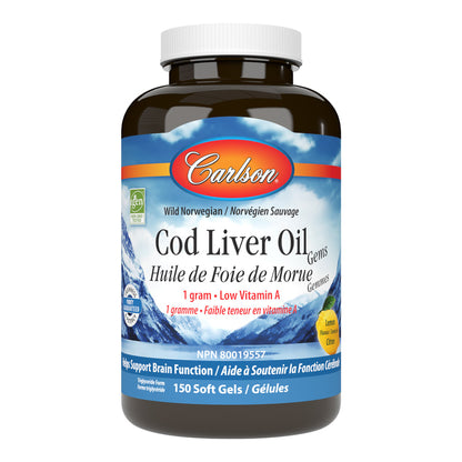 Carlson Cod Liver Oil Gems (150 Sgels)