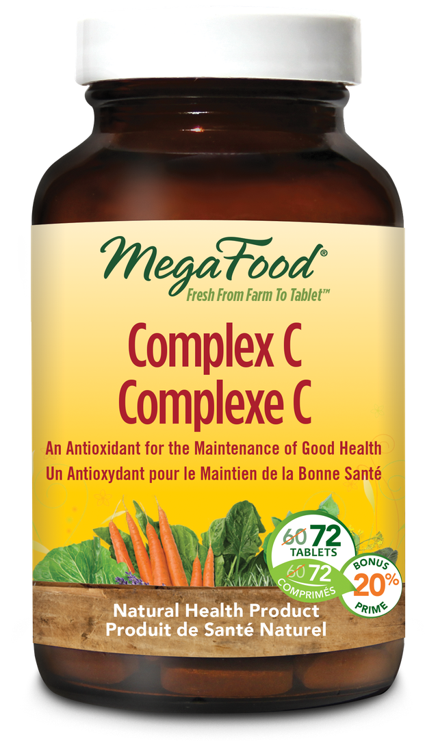 MegaFood Complex C supplement bottle on a white background