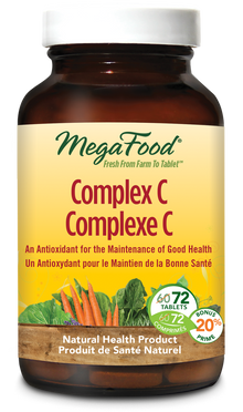 MegaFood Complex C supplement bottle on a white background