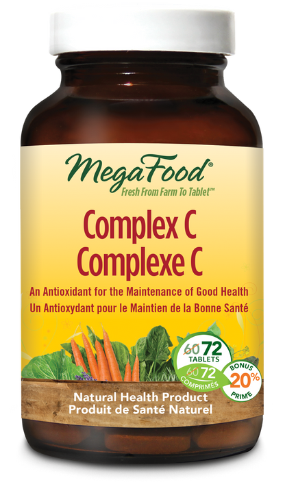 MegaFood Complex C supplement bottle on a white background