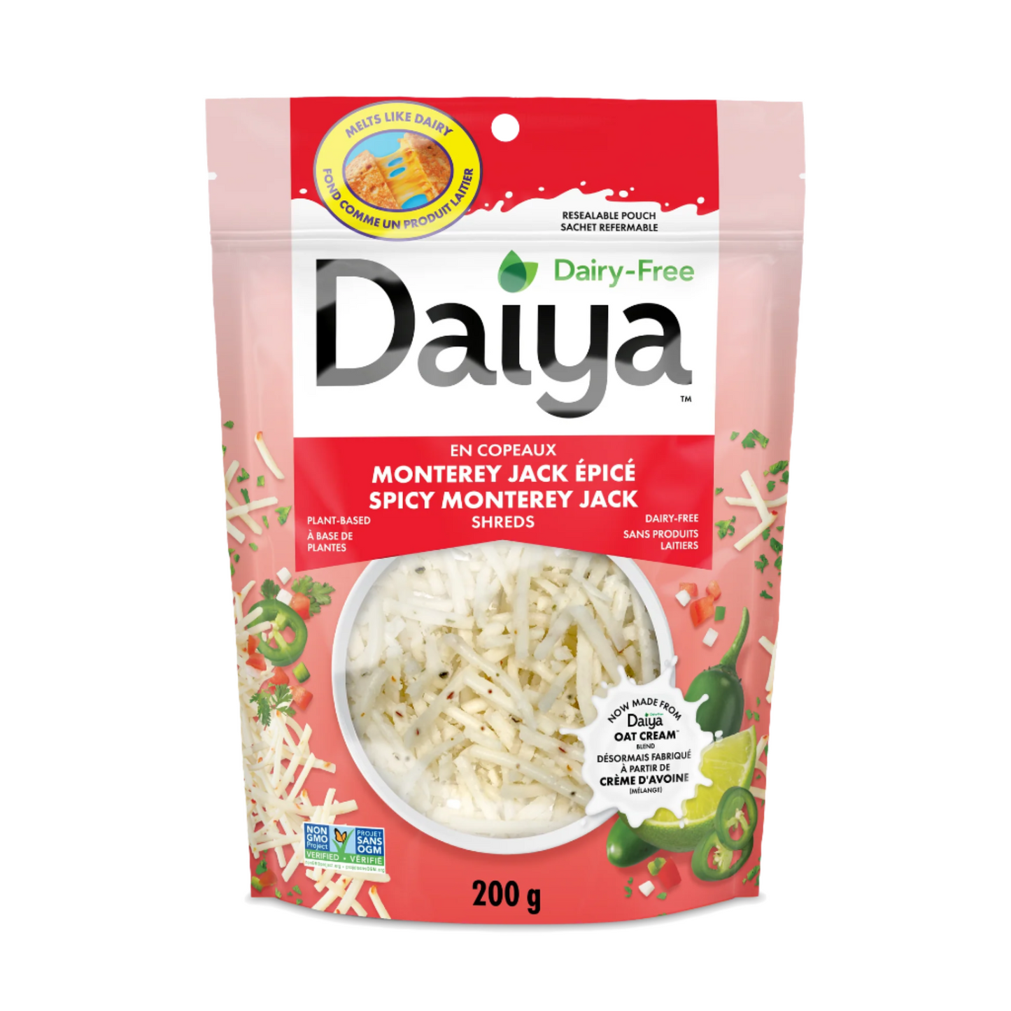 Daiya Spicy Monterey Jack Shreds (200g)