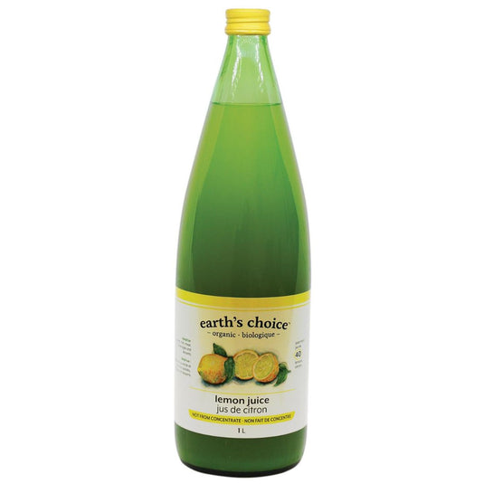 Earth's Choice Organic Lemon Juice (1L) - Lifestyle Markets